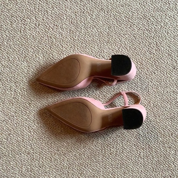 Pink Suede Slingbacks Size 8.5 - Picture 7 of 8